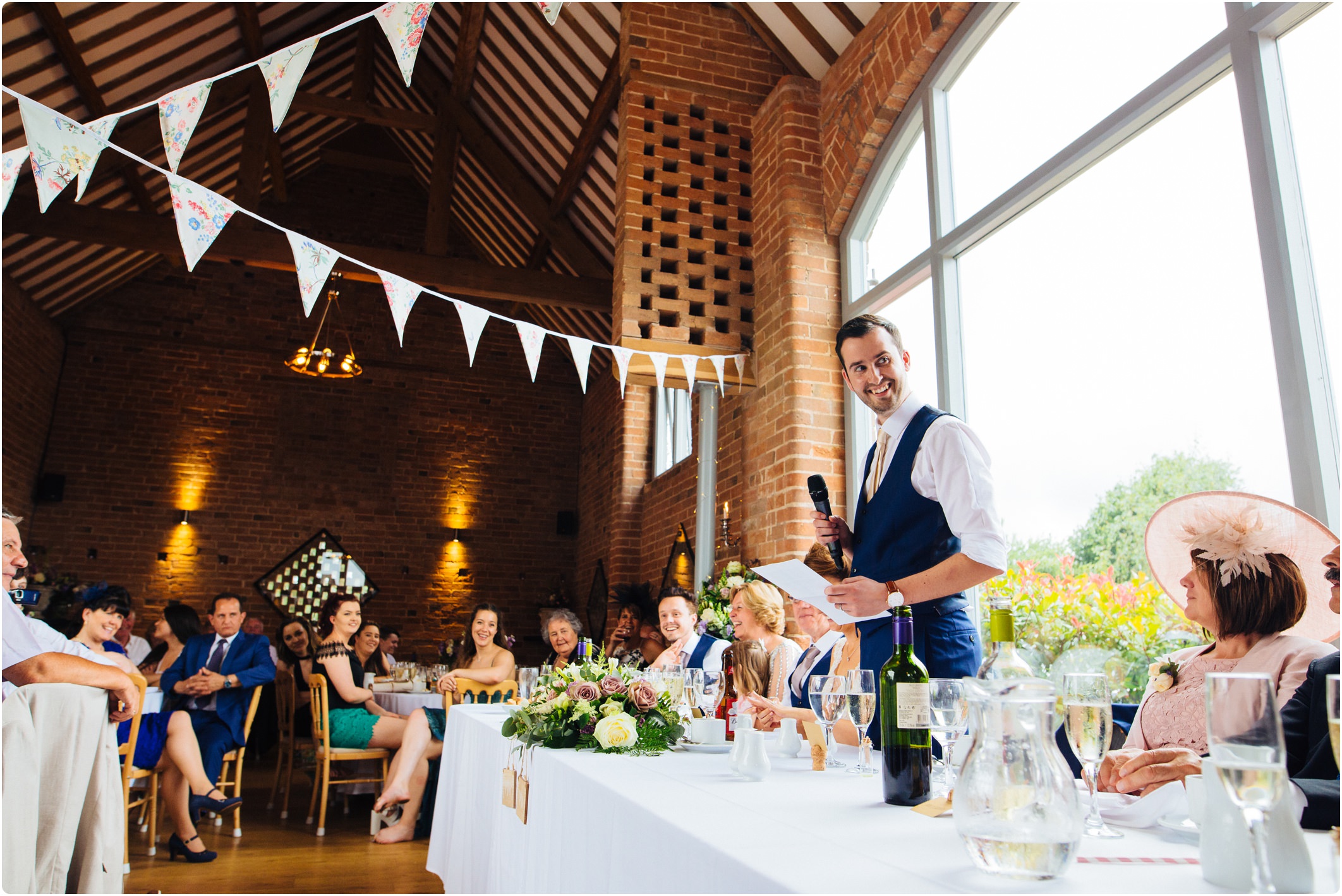 Swallows Nest Barn grooms speech