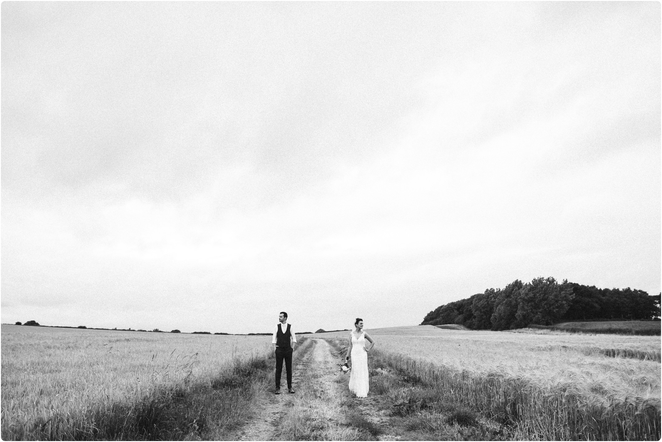 Swallows Nest Barn corn fields couple shoot
