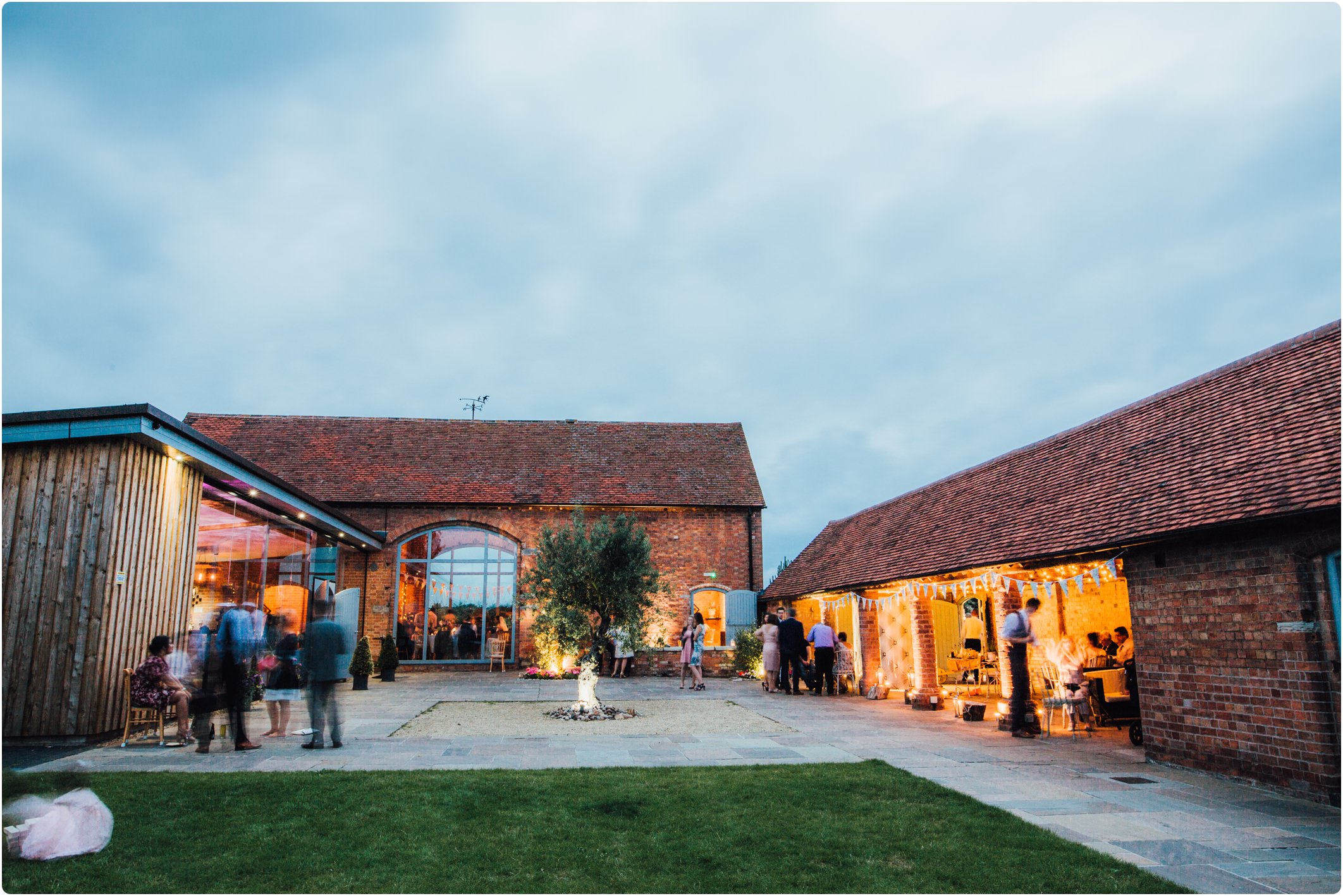 Swallows Nest Barn in evening